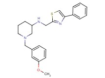 1-(3-methoxybenzyl)-N-[(4-phenyl-1,3-thiazol-2-yl)methyl]-3-piperidinamine