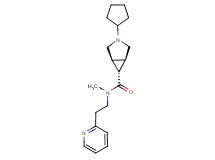 (1R*,5S*,6r)-3-cyclopentyl-N-methyl-N-(2-pyridin-2-ylethyl)-3-azabicyclo[3.1.0]hexane-6-carboxamide
