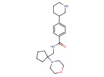 N-[(1-morpholin-4-ylcyclopentyl)methyl]-4-piperidin-3-ylbenzamide