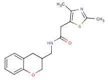 N-(3,4-dihydro-2H-chromen-3-ylmethyl)-2-(2,4-dimethyl-1,3-thiazol-5-yl)acetamide
