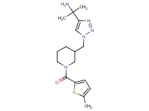 2-[1-({1-[(5-methyl-2-thienyl)carbonyl]-3-piperidinyl}methyl)-1H-1,2,3-triazol-4-yl]-2-propanamine