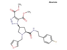 dimethyl 1-[(3S,5S)-5-({[2-(4-fluorophenyl)ethyl]amino}carbonyl)-1-(3-furylmethyl)-3-pyrrolidinyl]-1H-1,2,3-triazole-4,5-dicarboxylate