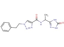 N-[1-(5-oxo-4,5-dihydro-1H-1,2,4-triazol-3-yl)ethyl]-1-(2-phenylethyl)-1H-1,2,3-triazole-4-carboxamide