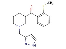 [2-(methylthio)phenyl][1-(1H-pyrazol-3-ylmethyl)-3-piperidinyl]methanone