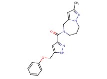 2-methyl-5-{[5-(phenoxymethyl)-1H-pyrazol-3-yl]carbonyl}-5,6,7,8-tetrahydro-4H-pyrazolo[1,5-a][1,4]diazepine