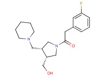 [(3R*,4R*)-1-[(3-fluorophenyl)acetyl]-4-(piperidin-1-ylmethyl)pyrrolidin-3-yl]methanol