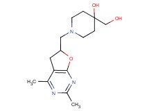 1-[(2,4-dimethyl-5,6-dihydrofuro[2,3-d]pyrimidin-6-yl)methyl]-4-(hydroxymethyl)piperidin-4-ol