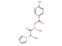 N-[2-(4-hydroxyphenyl)-2-oxoethyl]-N-methyl-2-(1H-pyrrol-1-yl)propanamide