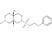 (4aS*,8aS*)-2-[(2-phenoxyethyl)sulfonyl]octahydro-2,7-naphthyridin-4a(2H)-ol