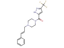 1-[(2E)-3-phenylprop-2-en-1-yl]-4-{[3-(trifluoromethyl)-1H-pyrazol-5-yl]carbonyl}piperazine