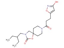 3-(2-ethylbutyl)-8-[3-(3-hydroxyisoxazol-5-yl)propanoyl]-1-oxa-3,8-diazaspiro[4.5]decan-2-one