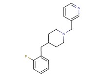 3-{[4-(2-fluorobenzyl)-1-piperidinyl]methyl}pyridine bis(trifluoroacetate)