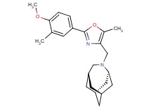 (1R*,3s,6r,8S*)-4-{[2-(4-methoxy-3-methylphenyl)-5-methyl-1,3-oxazol-4-yl]methyl}-4-azatricyclo[4.3.1.1~3,8~]undecane
