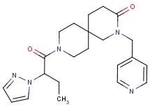 9-[2-(1H-pyrazol-1-yl)butanoyl]-2-(pyridin-4-ylmethyl)-2,9-diazaspiro[5.5]undecan-3-one