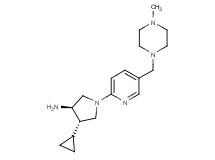 (3R*,4S*)-4-cyclopropyl-1-{5-[(4-methylpiperazin-1-yl)methyl]pyridin-2-yl}pyrrolidin-3-amine