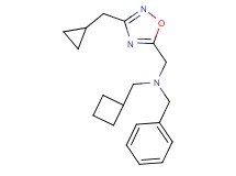 N-benzyl-1-cyclobutyl-N-{[3-(cyclopropylmethyl)-1,2,4-oxadiazol-5-yl]methyl}methanamine