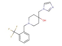 4-(1H-imidazol-1-ylmethyl)-1-[2-(trifluoromethyl)benzyl]piperidin-4-ol