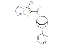 (1S*,5R*)-6-[(3-methyl-5,6-dihydroimidazo[2,1-b][1,3]thiazol-2-yl)carbonyl]-3-(2-pyrazinyl)-3,6-diazabicyclo[3.2.2]nonane