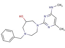 1-benzyl-4-[4-methyl-6-(methylamino)-2-pyrimidinyl]-1,4-diazepan-6-ol