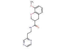 8-methoxy-N-[2-(2-pyrazinyl)ethyl]-3-chromanecarboxamide