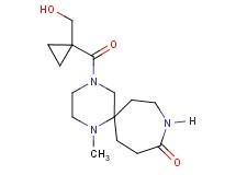 4-{[1-(hydroxymethyl)cyclopropyl]carbonyl}-1-methyl-1,4,9-triazaspiro[5.6]dodecan-10-one