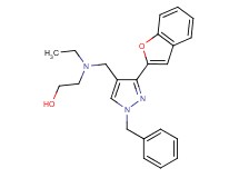 2-[{[3-(1-benzofuran-2-yl)-1-benzyl-1H-pyrazol-4-yl]methyl}(ethyl)amino]ethanol