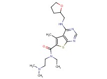 N-[2-(dimethylamino)ethyl]-N-ethyl-5-methyl-4-[(tetrahydro-2-furanylmethyl)amino]thieno[2,3-d]pyrimidine-6-carboxamide