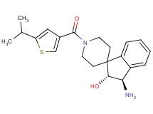 (2R*,3R*)-3-amino-1'-[(5-isopropyl-3-thienyl)carbonyl]-2,3-dihydrospiro[indene-1,4'-piperidin]-2-ol