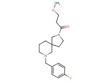 7-(4-fluorobenzyl)-2-(3-methoxypropanoyl)-2,7-diazaspiro[4.5]decane