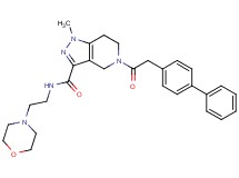 5-(4-biphenylylacetyl)-1-methyl-N-[2-(4-morpholinyl)ethyl]-4,5,6,7-tetrahydro-1H-pyrazolo[4,3-c]pyridine-3-carboxamide