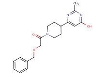6-{1-[(benzyloxy)acetyl]-4-piperidinyl}-2-methyl-4-pyrimidinol