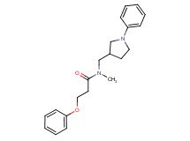 N-methyl-3-phenoxy-N-[(1-phenyl-3-pyrrolidinyl)methyl]propanamide