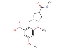 3,5-dimethoxy-2-({3-[(methylamino)carbonyl]pyrrolidin-1-yl}methyl)benzoic acid
