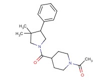 1-acetyl-4-[(3,3-dimethyl-4-phenyl-1-pyrrolidinyl)carbonyl]piperidine