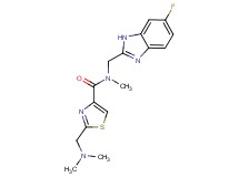 2-[(dimethylamino)methyl]-N-[(6-fluoro-1H-benzimidazol-2-yl)methyl]-N-methyl-1,3-thiazole-4-carboxamide