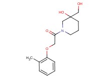 3-(hydroxymethyl)-1-[(2-methylphenoxy)acetyl]-3-piperidinol