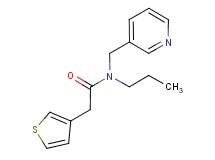 N-propyl-N-(pyridin-3-ylmethyl)-2-(3-thienyl)acetamide
