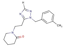 1-{2-[1-(3-methylbenzyl)-1H-1,2,4-triazol-5-yl]ethyl}piperidin-2-one