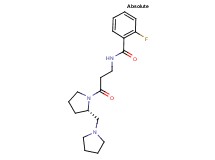 2-fluoro-N-{3-oxo-3-[(2S)-2-(pyrrolidin-1-ylmethyl)pyrrolidin-1-yl]propyl}benzamide