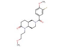(4aS*,8aR*)-6-(3-fluoro-4-methoxybenzoyl)-1-(3-methoxypropyl)octahydro-1,6-naphthyridin-2(1H)-one