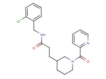 N-(2-chlorobenzyl)-3-[1-(pyridin-2-ylcarbonyl)piperidin-3-yl]propanamide