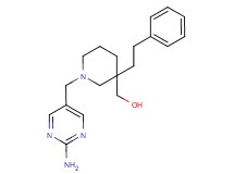 [1-[(2-amino-5-pyrimidinyl)methyl]-3-(2-phenylethyl)-3-piperidinyl]methanol