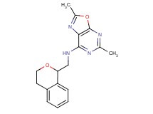 N-(3,4-dihydro-1H-2-benzopyran-1-ylmethyl)-2,5-dimethyl[1,3]oxazolo[5,4-d]pyrimidin-7-amine