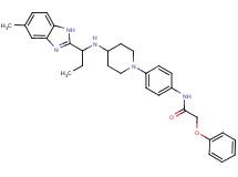 N-[4-(4-{[1-(5-methyl-1H-benzimidazol-2-yl)propyl]amino}-1-piperidinyl)phenyl]-2-phenoxyacetamide