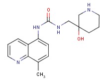 N-[(3-hydroxypiperidin-3-yl)methyl]-N'-(8-methylquinolin-5-yl)urea