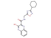 N-[(3-cyclohexyl-1,2,4-oxadiazol-5-yl)methyl]-3-hydroxy-2-quinoxalinecarboxamide