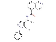 N-[1-(5-methyl-1-phenyl-1H-pyrazol-4-yl)ethyl]isoquinoline-5-carboxamide