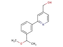 {2-[3-(1-methoxyethyl)phenyl]pyridin-4-yl}methanol