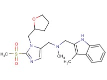 N-methyl-1-(3-methyl-1H-indol-2-yl)-N-{[2-(methylsulfonyl)-1-(tetrahydro-2-furanylmethyl)-1H-imidazol-5-yl]methyl}methanamine