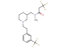 3,3,3-trifluoro-N-methyl-N-[(1-{2-[3-(trifluoromethyl)phenyl]ethyl}-3-piperidinyl)methyl]propanamide